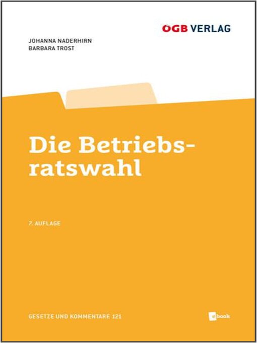 Cover image for Die Betriebsratswahl